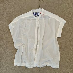 Universal brands white blouse never worn xs